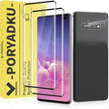 2+2 Pack for Samsung Galaxy S10 Plus Screen Protector, 9H Tempered Glass + Camera Lens Protector, Full Coverage, Case Friendly, Anti-Scratch, Bubble-Free for S10 Plus 5G 6.4” by MoShieldwishscreen