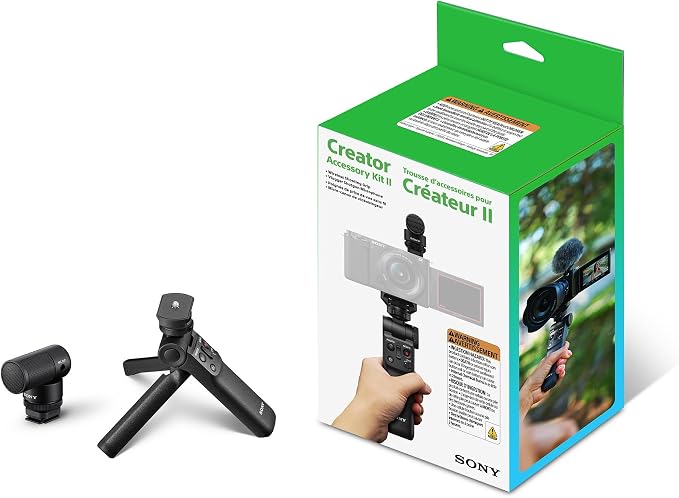 Sony Creator Accessory Kit II Wireless Shooting Grip Bundle | Vlogger Shotgun Microphone by Unknown
