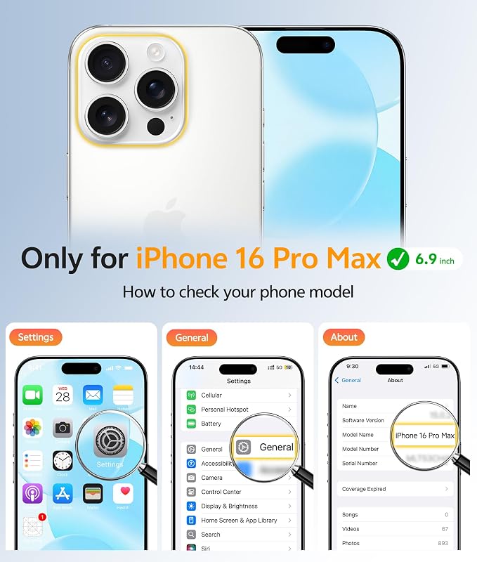 FNTCASE for iPhone 16 Pro Max Case, Fit for Magsafe, Glass Screen Protector | Full Camera Protection, Translucent Matte, 14FT Military Grade Drop Proof, Shockproof Protective Phone Cover, Teal - Image 2