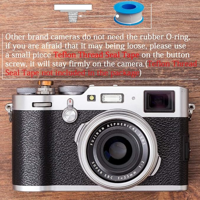Wood Soft Shutter Release Button | Delicate Camera Shutter Button 12mm Concave Surface Golden Black 1 PCS (Wood Grain Random) - Image 4