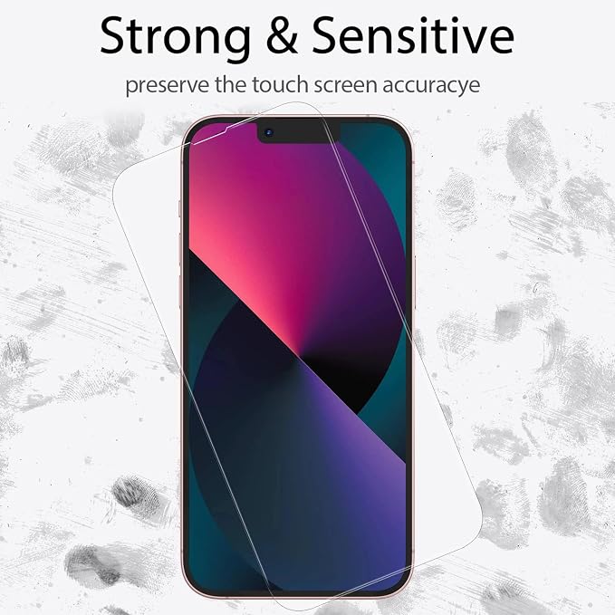 3 Pack Privacy Screen Protector for iPhone 13 +3 Pack Camera Lens Protector with Tempered Glass,Touch Sensitive and Case Friendly(iP-13 - Image 5