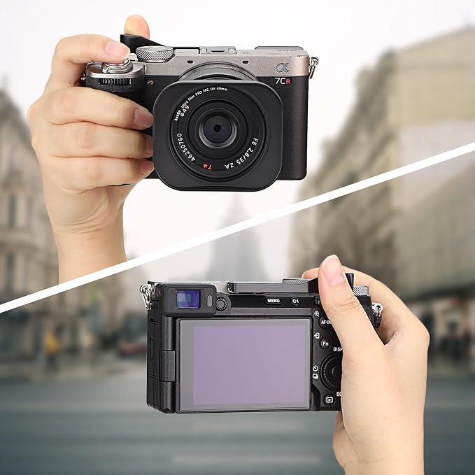 Haoge Metal Thumb Up for Sony α7CII,α7CR Alpha 7CII,ILCE-7CII,A7CR Digital Camera Accessories (Not Fits A7C) Black THB-A7CII-B Hot Shoe Rest Hand Grip - Image 2