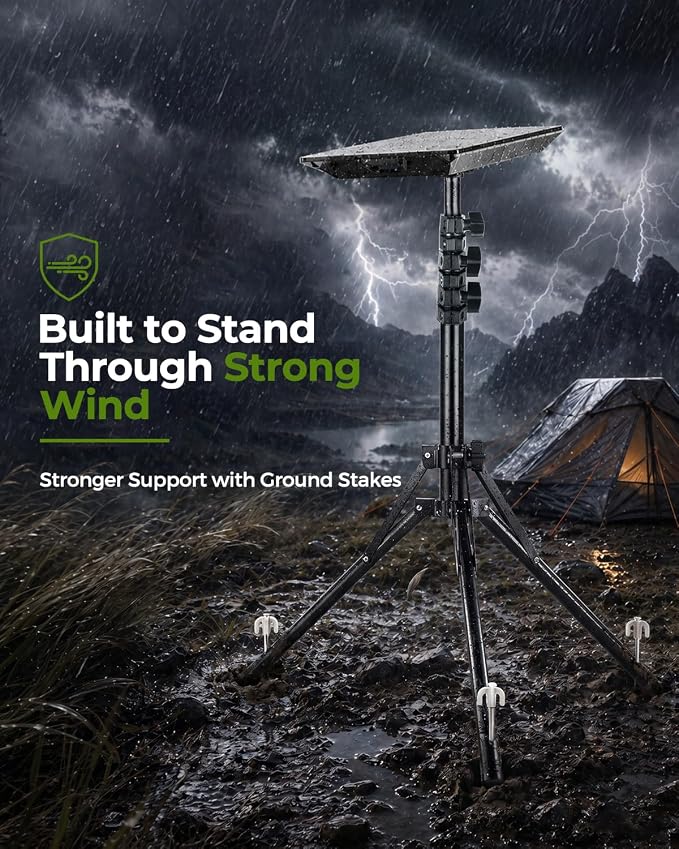 Starlink Mini Tripod Mount | Ground Stakes | 180°Tilt for RV Camping - Image 7