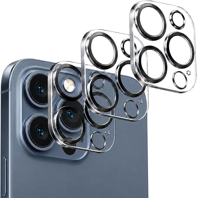 Camera Lens Protector for iPhone 14 Pro Max/iPhone 14 Pro- 3 Pack | 9H Tempered Glass, HD Clear, Scratch Resistant, Camera Cover Accessories, Case Friendly, Not Affect Night Shots by WumigooProducts