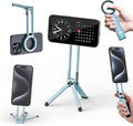 ULANZI MA30 Magnetic Phone Tripod Stand for iPhone, Aluminium Maglock Smartphone Mini Tripod Pocket Cell Phone Stand Strong Magnet Compatible with iPhone 17 16 15 14 13 12 Series, Mint Green by ulanzi