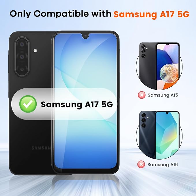 4+4 for Samsung Galaxy A17 5G Screen Protector Camera Lens Protector | 9H Tempered Glass Cell Phone Protector - Image 2