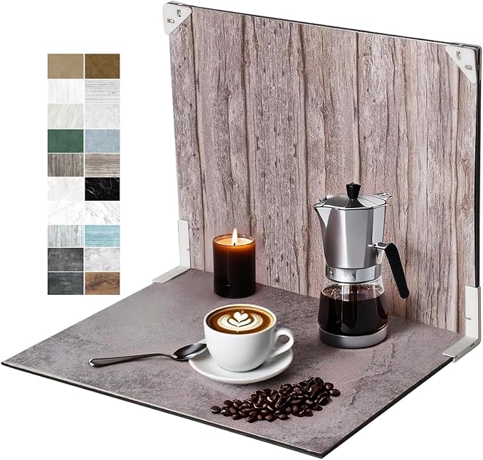 Food Photography Backdrop Kit, 16.5 x 11.7 in, 10 Double-Sided Backdrops by Yoocheese