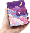 Night Sky Moon Small Photos Album for 2x3 Inch Films, 56 Pockets | Mini Cute Picture Book, Wallet Size, for Polaroid Fujifilm Instax Mini Instant Camera Printer, Kpop Photocard Binder Holders by Lebrocoli