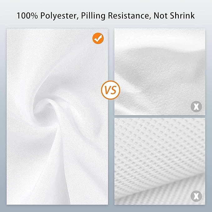 12x10 FT White Photo Backdrop 100% Polyester Photography Background | Non-Reflective, Wrinkle-Resistant, Washable Large White Sheet Backdrop for Professional Photoshoot Portraits Video Studio - Image 4