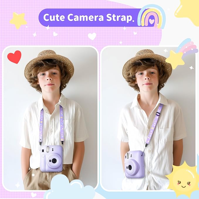 VOVMOEYA Camera Strap for Cute Camera,Camera Lanyard Neck Strap for mini Camera,Cute Camera Strap for Fujifilm mini Camera - Image 3