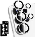 for Samsung Galaxy S26 Ultra Camera Lens Protector, Individual Metal Ring Tempered Glass Lens Cover, [Strong Adsorption] Scratch Resistant Ultra-Thin HD Clear Lens Cover, Titanium Silver Ring by Btscase