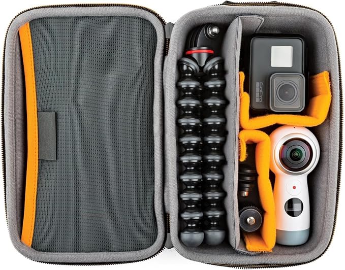 Lowepro Hardside CS 60 Case for Small Drone, Mirrorless Cameras or 2 Action Cameras, 1-2 Lenses, Accessories, 14.00 x 8.51 x 22.71 cm, Black - Image 5