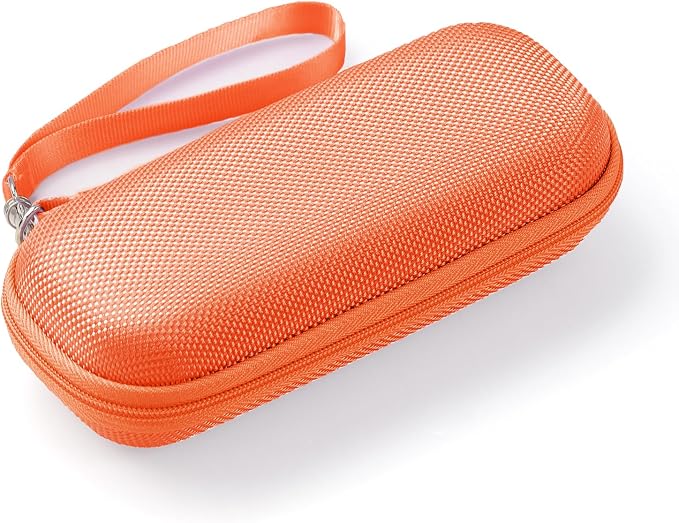AGPTEK Carrying Case, EVA Zipper Carrying Hard Case Cover for MP3 Players | Storage Holder for Digital Voice Recorders, 3D Printing Pen, USB Cable, Earphones, Memory Cards, U Disk (Orange) by AGPTEK