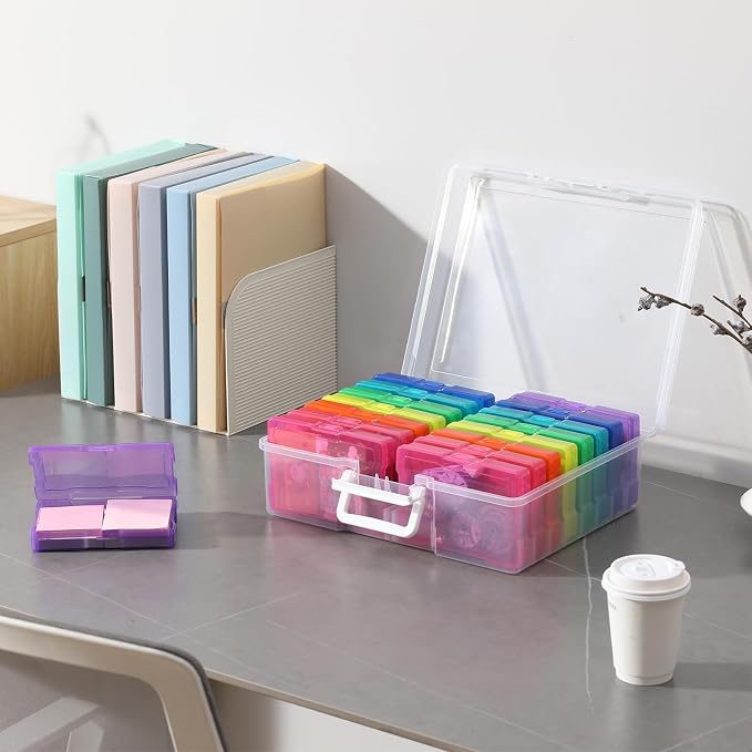 novelinks Photo Storage Box and 16 Inner 4" x 6" Photo Storage Containers | 1Pack Color, Photo Albums 4x6 Pictures, Photo Organizers and Storage, Card Game Storage, Task Boxes for Special Education - Image 7