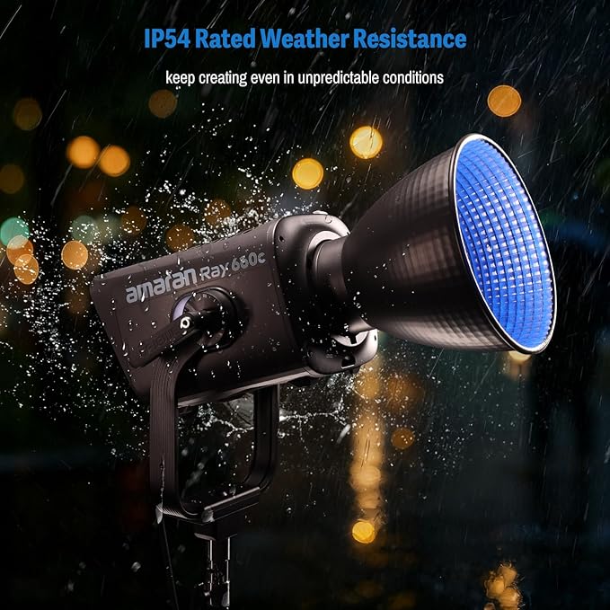 amaran Ray 660c RGB LED Video Light 660W APP/DMX Control 12 Effects | 1,800-20,000K Continuous Output Lighting, Bowens Mount Portable Light for Photography, Studio,Video Recording (Ray 660c) - Image 6