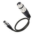 XMSJSIY Mini Female XLR to XLR Female Audio Cable Adapter 3 Pin XLR | to Mini 3 Pin XLR Microphone Cable Wire for Lavalier Mic Camera-1 Pcs (Mini XLR Female to XLR Female) by XMSJSIY