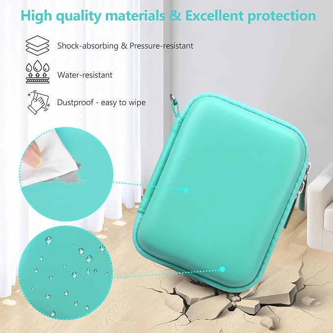 Carrying Case for Canon PowerShot SX740 HS, SX730 HS Camera, Green | SX720 HS, SX620 HS, G7 X Mark III, G7 X Mark II Digital Camera, Storage Holder Travel Bag with Mesh Pocket for Battery Pack - Image 5
