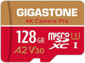 【5-Years Data Recovery】 GIGASTONE 128GB Micro SD Card, 4K Video Recording for GoPro, Action Camera, DJI, Drone, Nintendo-Switch, R/W up to 100/50 MB/s MicroSDXC Memory Card UHS-I U3 A2 V30 C10 by Gigastone