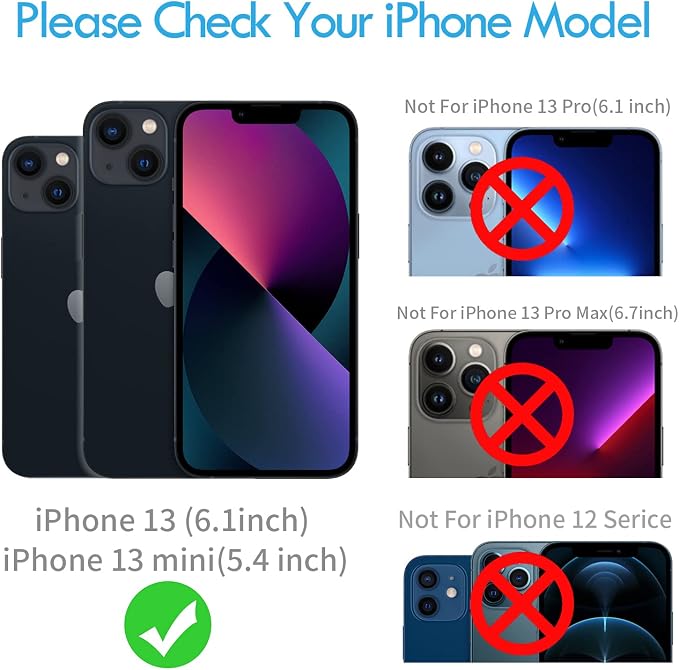 for iPhone 13/13 Mini Camera Lens Protector Bling Diamond, Black | Individual Metal, 9H Hardness, Scratch Resistant, Shockproof, Drop Protection, Case Friendly, Stylish Accessories - Image 2