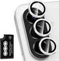 for Samsung Galaxy A37/A57 Camera Lens Protector, Individual Metal Ring Tempered Glass Lens Cover, [Strong Adsorption] Scratch Resistant Ultra-Thin HD Clear Lens Cover, 1 Set-Silvery by Btscase