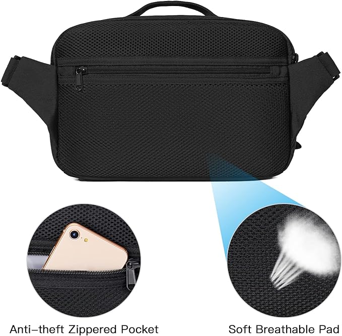 MOSISO Camera Shoulder Bag Camera Case Crossbody Sling Purse, Black | DSLR/SLR/Mirrorless Compact Padded Photography Handbag with Rain Cover Compatible with Canon/Nikon/Sony Cameras and Lenses - Image 4