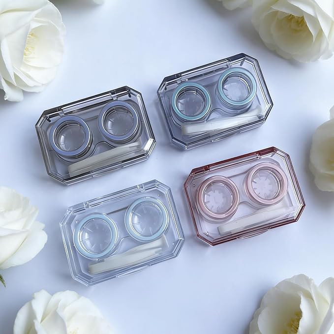 Contact Lens Case, Travel Size Cute Colored Contact Lenses Applicator Remover Tool Kit for Daily Outdoor (4 Pack) - Image 6