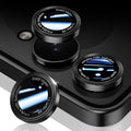 HelloDeere for Samsung Galaxy Z Flip 8 Camera Lens Protector, Military-Grade 9H+ Tempered Glass with AR Optical Tech HD Anti-Glare Anti-Scratch Metal Individual Ring Easy Install Case Friendly, Black by HOME