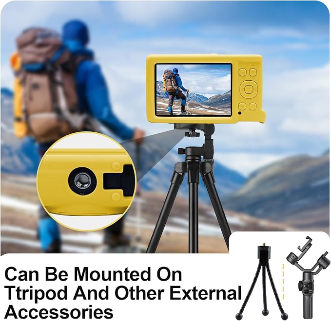 Easy Hood Camera Case for Canon ELPH 360/IXUS 285 HS/IXY 650 Camera,Yellow | With Removable Lens Cover,Soft Silicone Protective Case,Anti-Scratch,Dustproof,Shockproof,Enhanced Grip,Camera Accessories - Image 6