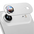 Uyiton for iPhone Air Camera Lens Protector, Metal Frame Glass Cover | Not Easy to Break, Strong Adsorption, Case-Friendly, Metal 9H Sapphire Glass Rear Camera Screen Cover, Cloud White by Uyiton