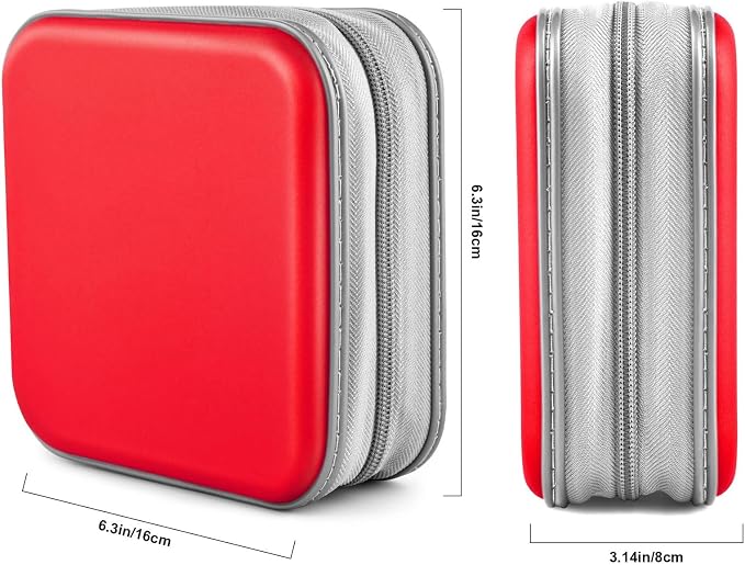 48‑Capacity Hard Plastic CD/DVD Binder for Car, Home & Travel | Zipper‑DVD Organizer, Scratch‑Resistant Sleeves Shield Discs From Dust & Damp; Stores Music, Video, Gaming & Blu‑ray Discs - Image 6