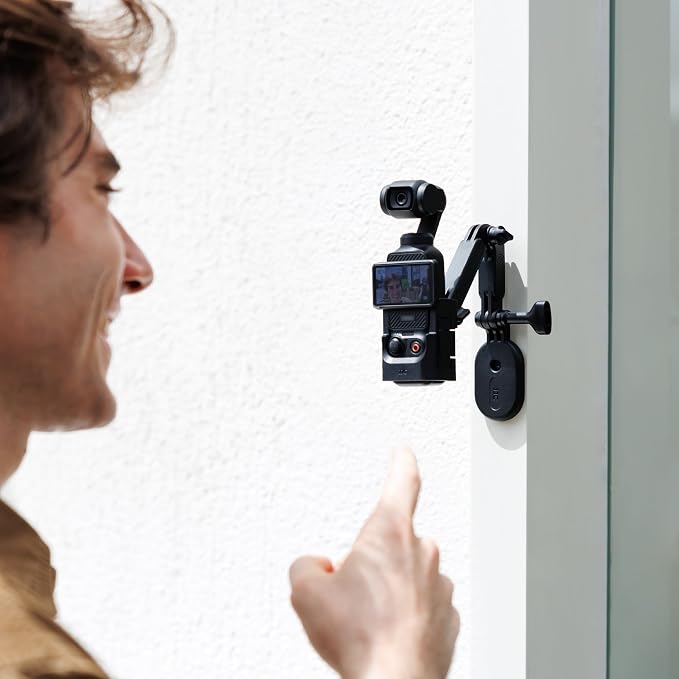 JJC Magnetic Mount Stand w. Extension Arm for DJI Osmo Pocket 4 3 Xtra Muse | Protective Cage with Cold Shoe & Detachable Magnetic Stand,Expansion Adapter Holder - Image 9