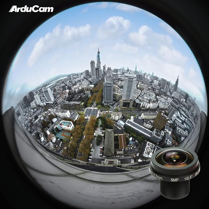 Arducam M12 Lens Set for USB Camera(1/2.7” 1/2.8″ 1/2.9″), Telephoto, Macro, Wide Angle, Fisheye Lens Kit (20°- 180°) with Holder and Cleaning Cloth, Optical All-in-One - Image 6