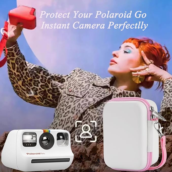 Case for Polaroid Go Gen 2/ PolaroidGo Mini Instant Camera, Travel Storage Bag for Polaroids Go Camera and Film Accessories (Whtie) - Image 6
