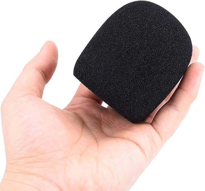 Mudder 5 Pack Foam Mic Cover Handheld Microphone Windscreen (5 Pack) | Fits Handheld Mics, Microphone Pop Filter,Microphone Muffler,Foam Microphone Cover, Snug Fit Ball Shape - Image 4