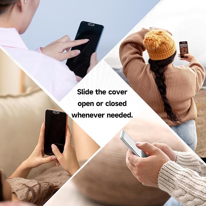 Front Camera Covers Compatible with Galaxy/iPad/Pixel | Smartphone Webcam Cover | Lens Protector,Camera Blocker for Privacy and Safety | 2Pack | Black - Image 6