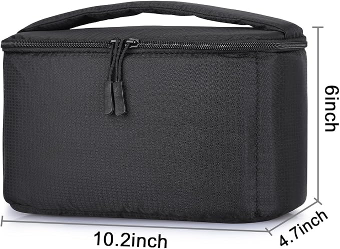 S-ZONE Padded Folding Camera Bag for DSLR SLR Camera TLR Sony Canon Nikon or Flash | Raindrop Proof, Fits in a Backpack, Suitable for Sony Canon Nikon or Flash - Image 5