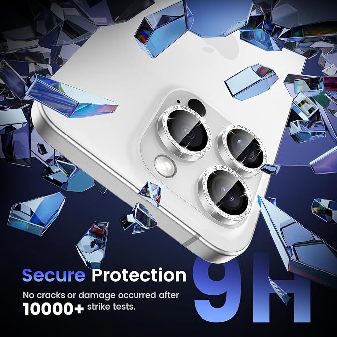 Tensea Camera Lens Protector Compatible for iPhone 17 Pro Max/17 Pro/15 Pro Max/15 Pro/16 Pro Max/16 Pro/14 Pro Max/14 Pro, Metal Tempered Glass Cover Camera Screen Protector Accessories,Case Friendly - Image 5