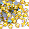 Jollin Hotfix Rhinestones Flatback Crystal Gems 7.2mm SS34, Lemon AB | 288pcs Hot Fix Crystals Glass Rhinestones for Bedazzling, Crafting, Clothes, Shoes & Accessories DIY Decoration by Jollin