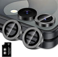 for Samsung Galaxy Z Flip 8 Camera Lens Protector, Individual Metal Ring Tempered Glass Lens Cover, [Strong Adsorption] Scratch Resistant Ultra-Thin HD Clear Lens Cover, 1 Set-Black by Btscase