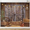Western Cowboy Backdrop 8x8ft Western Party Decorations Wild West Saloon Rodeo Barn Photography Background Cowboy Theme Birthday Party Decor Banner Photoshoot Supplies by ChloropLastidFamilyProducts