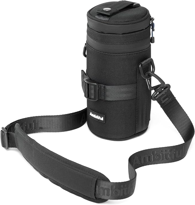 Ambitful 3.15 × 6.10 in Thick Camera Lens Pouch Case, Protection Lens bag | Water/Dust/Shock Lens Pouch for DSLR Camera Lens Compatible Below 3.15 × 6.10 in Sony, Nikon,Canon,Fujifilm,Tamron Lenses by Ambitful