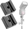 Updated Anwenk Flash Cold Shoe Mount Adapter Flash Shoe Mount Flash Stand Adapter with 1/4"-20 Tripod Screw Thread for Camera Flash Nikon Canon Olympus Panasonic Speedlite Flash, 2Pack by Anwenk