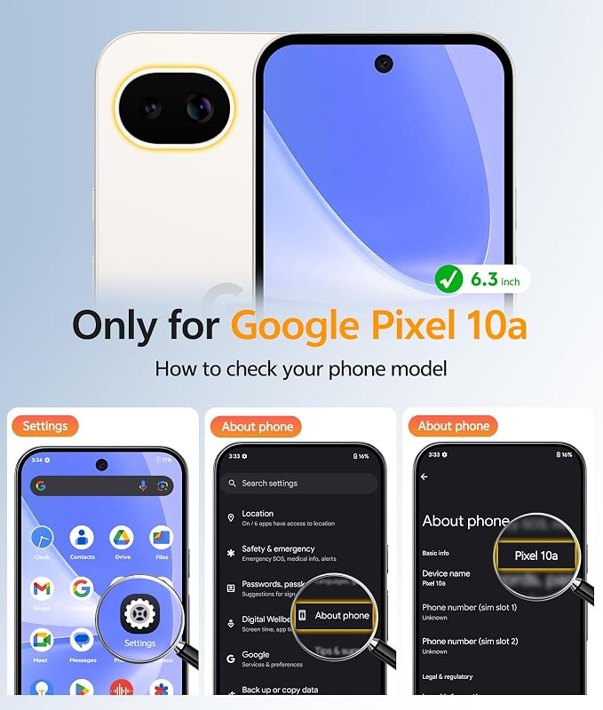 FNTCASE for Google Pixel 10a Case, Fit for Magsafe, with Screen Protector | Translucent Matte Magnetic Back, 14FT Military Grade Drop Protection, Slim Shockproof Protective Phone Cover, Ultramarine - Image 2