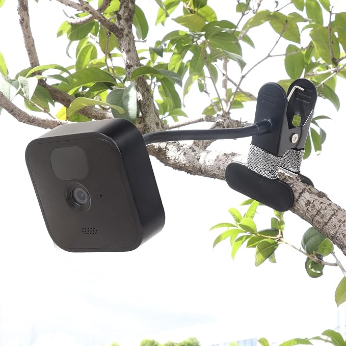 iTODOS 2 Pack Flexible Clip Clamp Mount Compatible with Blink Outdoor 4 (4th Gen)/(3rd Gen) XT3/Blink XT/XT2/Mini,8 inches Gooseneck Arm,Attach Your Blink Camera Wherever You Like Without Any Tools - Image 2