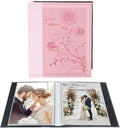 Artmag Photo Album 5x7 Clear Pages Pockets Leather Cover Slip Slide in Photo Album Book Holds 50 Vertical 5x7 Photos Picture Book for Wedding Family (Pink) by Artmag