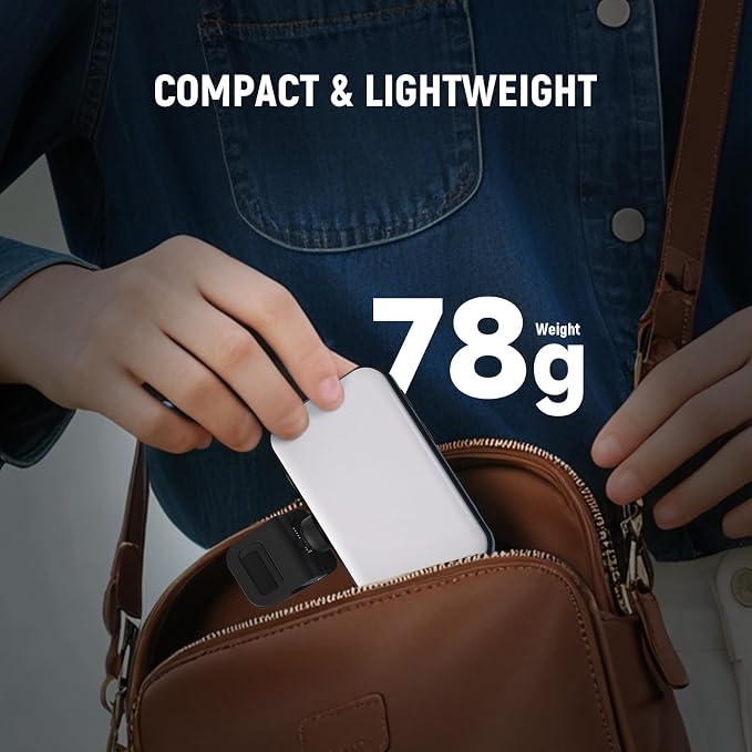 NEEWER Entry Level Version LED RGB Selfie Light, 91 LEDs Plastic Clip on Phone Fill Lighting for iPhone, 20 Effects CRI92 1000mAh, for Computer Webcam Laptop Zoom Video Conference Recording, N6C - Image 6