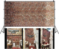 20x10ft Vintage Red Brick Wall Photo Backdrop Newborn Baby Girls Adults Portrait Photography Background Wallpaper Photo Studio Props Large Size 6x3M by Unknown