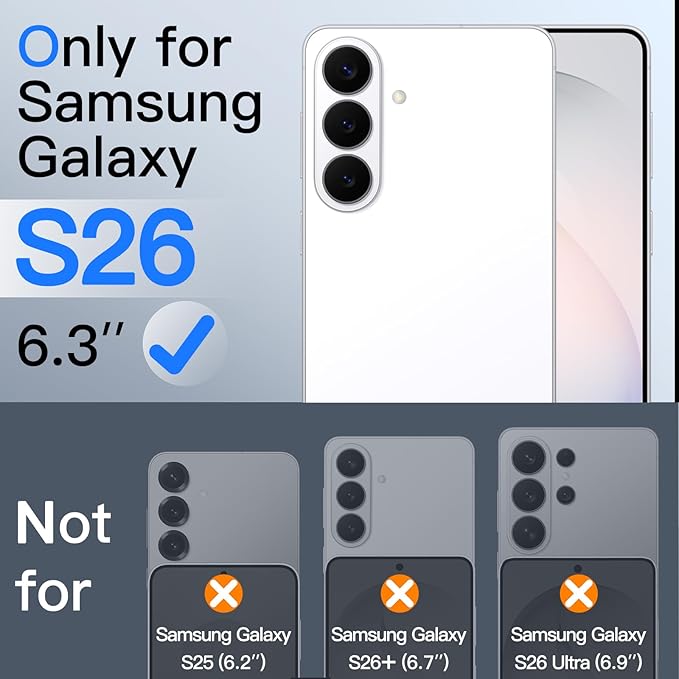 JETech Privacy Screen Protector for Samsung Galaxy S26, 2+2 Pack | Anti-Spy Tempered Glass, with Camera Lens Protector, Easy Installation Tool, Fingerprint ID Compatible - Image 3