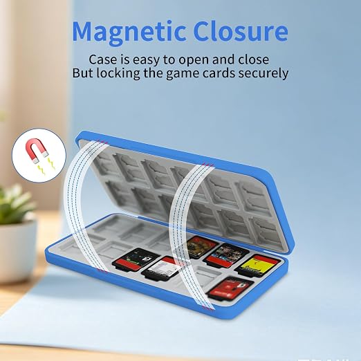 PERFECTSIGHT Switch Game Card Case for Nintendo Switch 2 Lite OLED, Switch 2 Game Holder Cartridge Case for Game Cards and 48 SD Cards, Cute Kawaii Portable Compact Storage Box, Sunflower Cats - Image 5