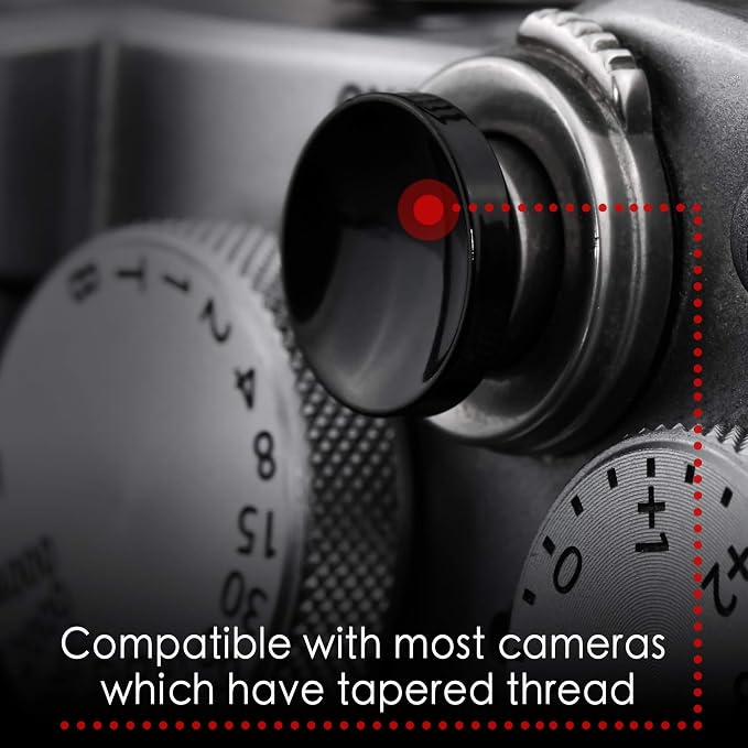 Black Soft Shutter Release Button - Pure Copper for Fuji X100VI X100V XT5 | 2-Pack Camera Shutter Button, Anti Shake, Multi-Color, for Nikon Zf Leica Canon Fujifilm, Street Travel Daily - Image 5